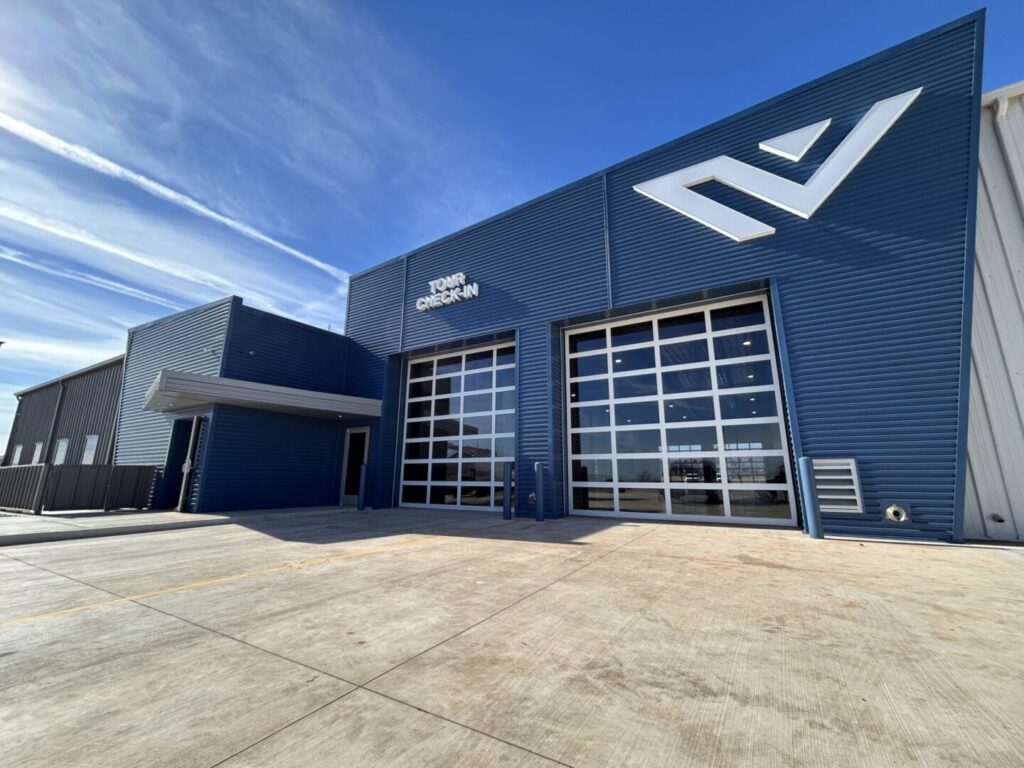 Active commercial construction jobsite