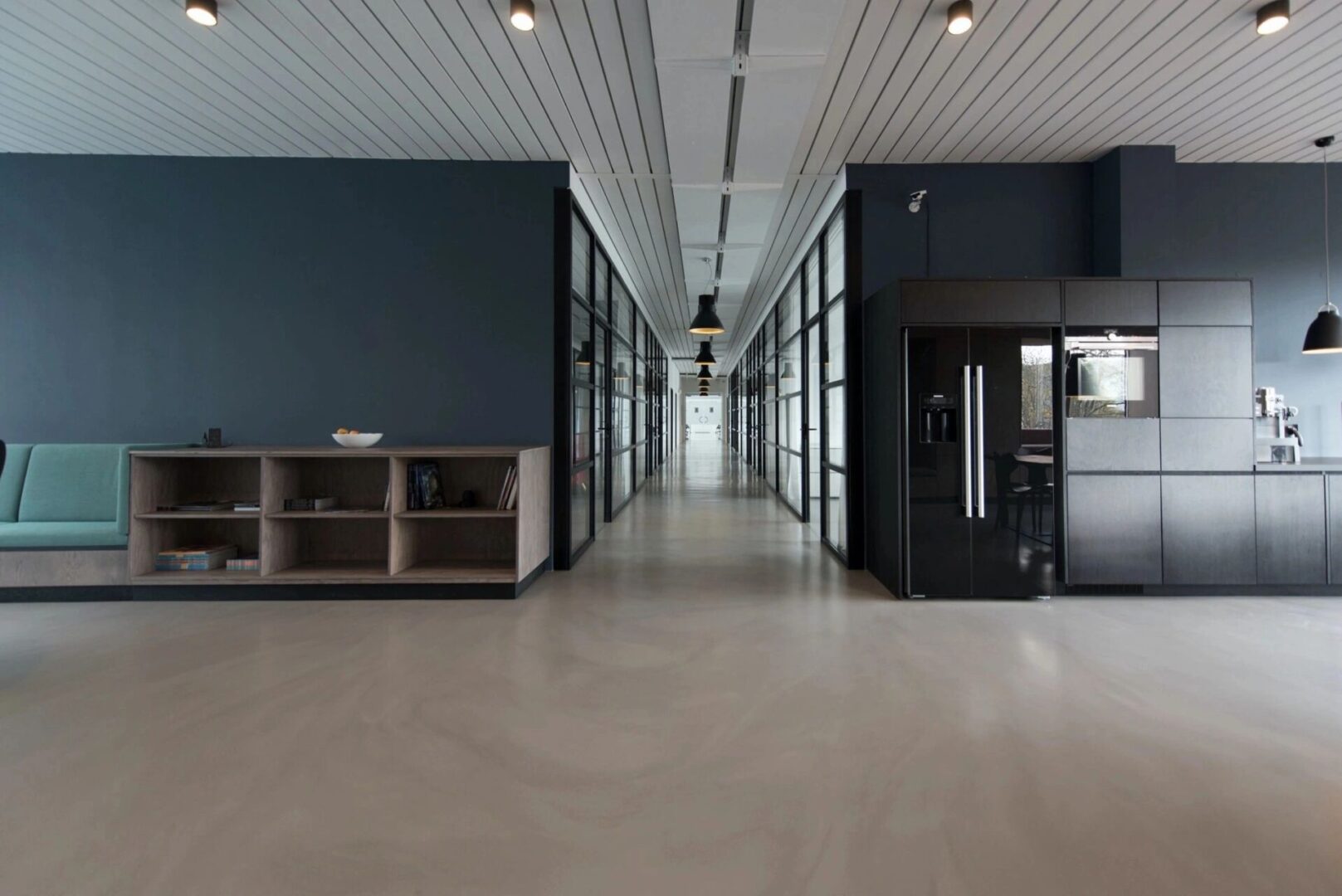 Design-build construction interior completed by Rigid Building Group