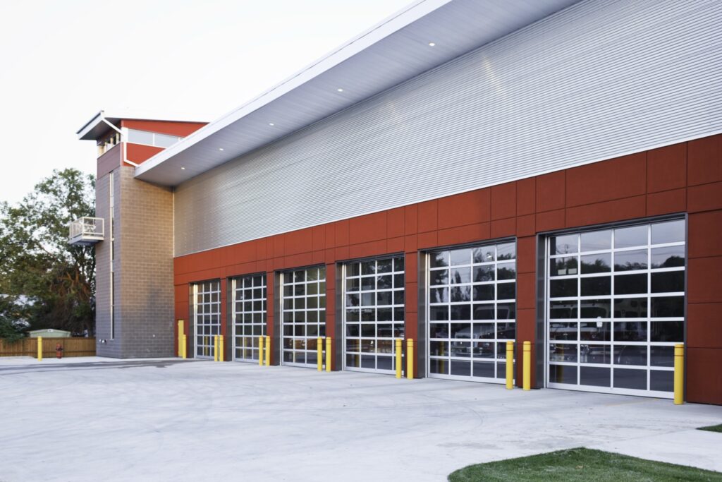 Completed municipal construction facility